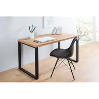 Riess Design bureau OAK DESK 120cm eiken vintage metalen frame zwart - 38428