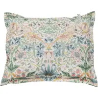Mille Notti Morris & Co. Strawberry Thief Kussensloop Groen, 50x60 cm