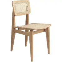 Gubi C-Chair stoel oak oiled, rotan