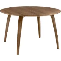Gubi ronde eettafel american walnut