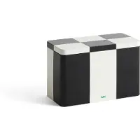 HAY Tin Container Medium Black / Off-White