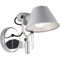 Artemide Tolomeo Faretto wandlamp aluminium, zonder aan-uit knop