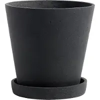 HAY Flowerpot with Saucer Plantenpot Medium | Black