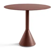 HAY Palissade Cone rond koffietafel Iron red, Ø90 cm