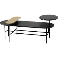 &tradition Palette Coffee Table Jh7 Ash / Marble - Salontafels Essen Finee Black - 133024