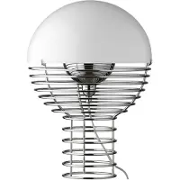 Verpan Design tafellamp Wire Small, chroom / zilver, Woon-/ Eetkamer, metaal, Design, tafellamp