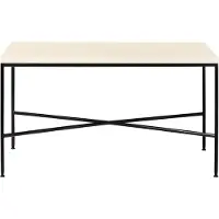 Fritz Hansen Planner Coffee Table 45x75 Cm Cream - Salontafels Marmer Black - MC310-CREAM