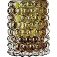 Skogsberg & Smart Hurricane Boule Kaarshouder Regular 12 Cm Olijfgroen - Kaarshouders Glas Olive - SSHURRBOULE010