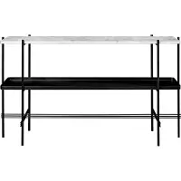 Gubi Ts Console 2 Racks Metal/white Marble - Dressoirs en buffetkasten Staal Black - 10017356