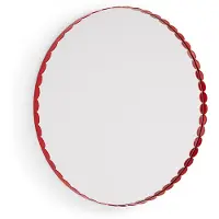 HAY - Arcs Ronde Wandspiegel Ø60 cm (Rood)