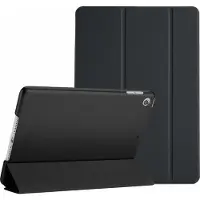 Ntech Hoes geschikt voor iPad 2021 Silicone hoesje soft cover Zwart - Hoes geschikt voor iPad 2021 - Hoes geschikt voor iPad 9e/8e/7e Generatie hoes Smart hoes Trifold - Hoes geschikt voor iPad 2020 hoes