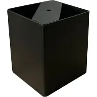 Furniture Legs Europe Stalen meubelpoot zwart vierkant 10 bij 10 cm en hoogte 13 cm