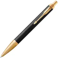 Parker IM balpen | premium zwart | medium punt blauwe inkt | Geschenkdoos