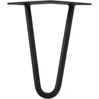 Furniture Legs Europe Stalen hairpin zwart hairpin ø 1,2 cm en hoogte 30 cm