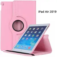 Ntech Hoes geschikt voor Apple iPad iPad Air (2019) 10.5 Draaibare Hoes - Licht Roze
