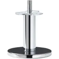 Furniture Legs Europe Massief stalen meubelpoot chroom rond ø 2,5 cm en hoogte 8 cm (M10)