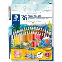 Staedtler Noris aquarell kleurpotlood - set 36 st + penseel