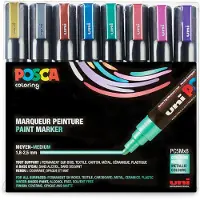 Posca PC-5M Lakmarker Kleurenassortiment Medium Ronde punt 1,8 - 2,5 mm 8 Stuks