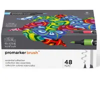 Winsor & Newton 0290080 Promarker Brush 48 Essential Collection | Professionele alcoholmarkers & layoutmarkers