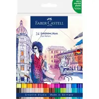 Faber-Castell - Duo aquarel marker - Goldfaber - etui 24 stuks - brush / 0,6mm - FC-164624