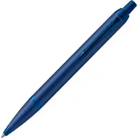 Parker IM Monochrome balpen | blauwe inkt | blauwe afwerking en details | medium punt | Geschenkdoos
