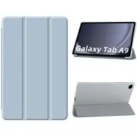 Ntech Hoes Geschikt voor Samsung Galaxy Tab A9 hoes – tri-fold bookcase met auto/wake functie - 8,7 Inch – Licht blauw