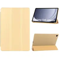 Ntech Hoes Geschikt voor Samsung Galaxy Tab A9 Plus hoes – tri-fold bookcase met auto/wake functie - 11 Inch – Goud