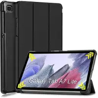 Ntech Hoesje Geschikt Voor Samsung Galaxy Tab A7 lite hoes Bookcase Zwart - Hoes Hoesje Geschikt Voor Samsung Galaxy Tab A7 lite hoesje Smart cover