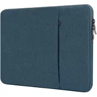 Ntech Hoes Geschikt voor Macbook Air M3 hoes Sleeve Spatwater proof Navy - Macbook Air 13.6 inch Hoes 2024 2022 met handvat & ruimte voor accessoires