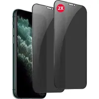 Ntech Screenprotector Geschikt voor iPhone X / XS Privacy Screenprotector 2 Pack