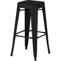 Svea - Metpe barkruk 76 cm - zwart