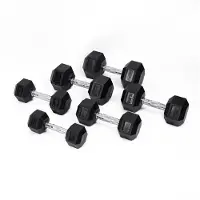 PT Essentials PRO Hexa Dumbbellset 2,5 t/m 30 kg met opbergrek