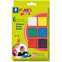 Fimo kids - ovenhardende boetseerklei - Colour pack basic (6 x 42g)
