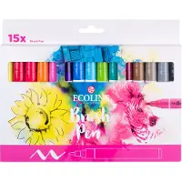 Ecoline Brush Pen set | 15 kleuren