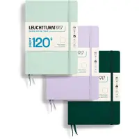 Leuchtturm -120G Special Edition - Medium A5 Plain Hardcover Notebook (Sage) - 203 genummerde pagina's met 120 g/m papier