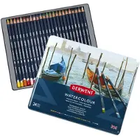 Derwent Metallic Box Watercolour Pencil 24 Units Veelkleurig Kinderen