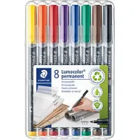 Staedtler 8-pack Lumocolor permanent Fine
