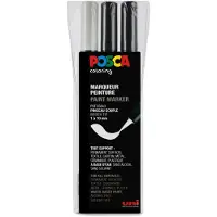 Posca brush PCF-350 acrylmarkerset (1 mm penseel) 3 stuks