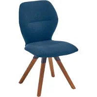 NIEHOFF SITZMÖBEL Merlot design stoel driepoot frame massief hout/stof Venetië