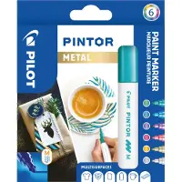 Pilot Pintor Medium 6-pack Metal