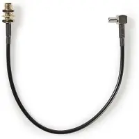 Nedis SMA (v) - TS9 (m) adapter kabel | RG174 | 50 Ohm | 0,20 meter