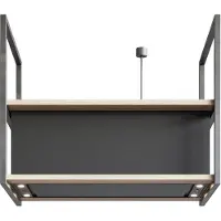 NOVY 15002 eiland afzuigkap zwart randafzuiging, 120 cm. breed | .