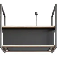 NOVY 15001 eiland afzuigkap zwart randafzuiging, 90 cm. breed | .