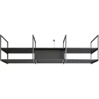 NOVY 15006 motorloze eiland afzuigkap zwart, 120 cm. breed | .