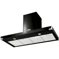 Falcon Super Flat 110 zwart wand afzuigkap zwart, 110 cm. breed zuinig energieklasse D