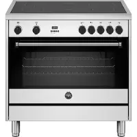 Bertazzoni MPL95I1EXV fornuis 5-pits inductie fornuizen - rvs zuinig energieklasse A - 90 cm breed inductiefornuis