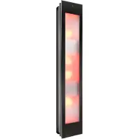 Sunshower combi black uv en infrarood opbouwapparaat 29x144x22.8 cm aluminium zwart