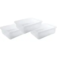 Hega hogar Voorraad/vershoudbakje laag - 10x - 2,5 liter - transparant - kunststof - 24 x 20 x 8 cm - Vershouddoos - Maaltijden bewaren
