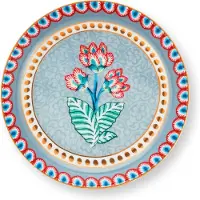 Pip studio Theetip Flower Festival Light Blue 9 cm (Set van 6)