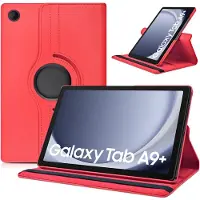 Ntech Hoes Geschikt voor Samsung Galaxy Tab A9 Plus hoes – 360° draaibaar tablethoes – Rood